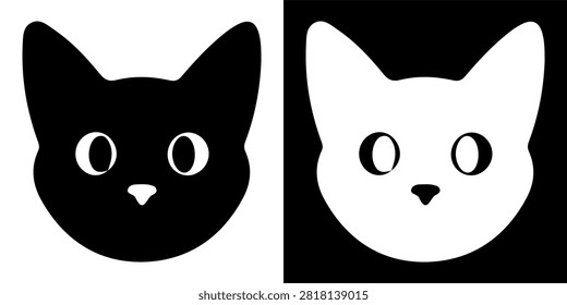 Detailed illustration two cat
