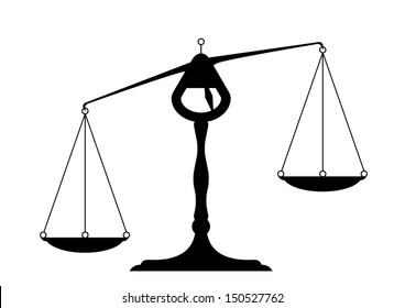 detailed illustration of an unbalanced balance
