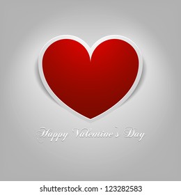detailed illustration of valentine's day card