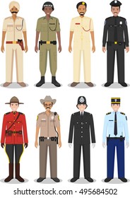 Indian Police Uniform Images Stock Photos Vectors Shutterstock Police officer indian police service constable himachal pradesh police, police dress png clipart. https www shutterstock com image vector detailed illustrations police different countries flat 495684502