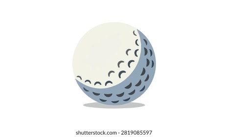detailed image of a golf ball featuring textured dimples in white and gray colors suitable for sports, recreation, and outdoor activity related projects