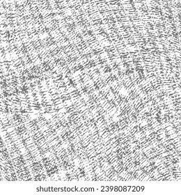 Detailed image of an old used blanket from a poor environment. Distressed fabric texture. Graphics in black and white. Vector seamless.