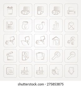 Detailed Internet Icons - Vector Icon Set