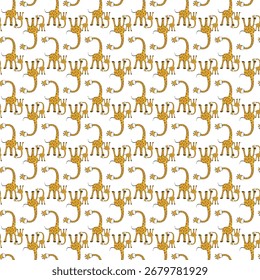 A detailed and intricate abstract pattern featuring small, irregularly shaped elements in shades of green, yellow, pink, and white, creating a textured visual effect.