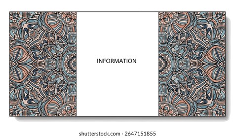 Detailed Intricate Pattern Presentation Information Background Banner