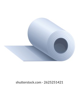 Ilustração vetorial isométrica detalhada de um projeto enrolado, perfeito para projetos de arquitetura, engenharia, construção e projeto técnico