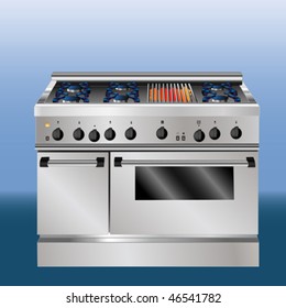 Detailed kitchen oven
