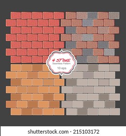 Detailed landscape design elements. Make your own plan. Top view. Paving stone