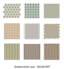 Detailed landscape design elements. Make your own plan. Top view. Paving stone
