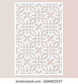 Plantillas de panel de corte por láser detalladas 2x3 con celosía ornamental y remolinos florales diseñados para la producción de paneles decorativos Adecuado para el corte por láser, pantallas interiores, paneles de pared decorativos.