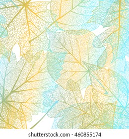 Detailed leaves background. EPS 10 vector 