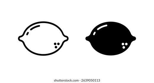 A detailed lemon icon, perfect for showcasing citrus fruits, fresh produce, and natural food elements.