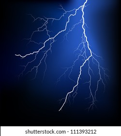 Detailed lightning vector