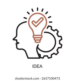 Vector detallado del color de línea de la idea de gestión del cambio para la transformación del negocio y la gestión del cambio.
