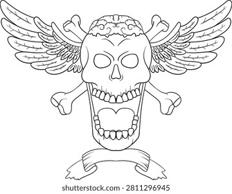 A detailed line drawing