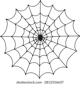Detailed macro image of a spider on its web.