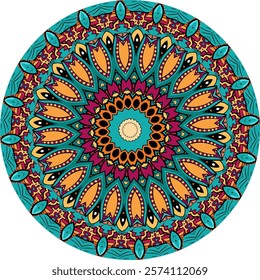 Detailed Mandala Design for Creative Coloring