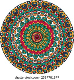 Detailed Mandala Design Featuring floral Layers