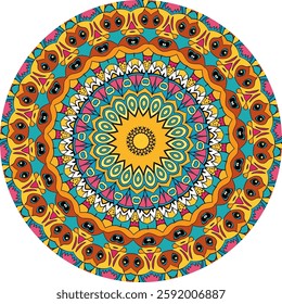 Detailed Mandala Design Featuring floral Layers