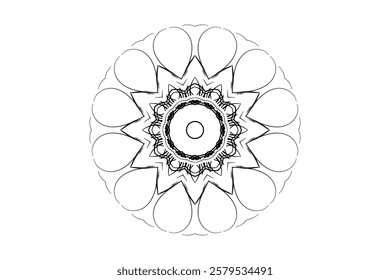 Detailed Mandala Illustration with Cultural and Spiritual Design Elements	

