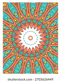 Detailed Mandala Pattern in Vibrant Colors
