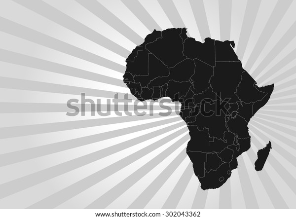 Detailed Map Africa Vector Background Illustration Stock Vector Royalty Free 302043362 5934