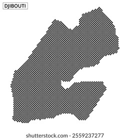 Detailed map of Djibouti showcasing its unique topographical features, highlighting the nation’s geography.