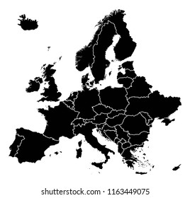 Detailed map of Europe
