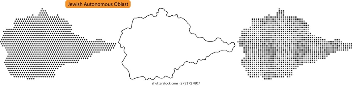 Detailed map of hungary in various styles and projections for geographic and cartographic use