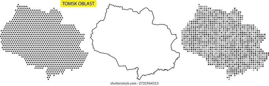 Ilustraciones detalladas de un mapa de una región en varios estilos visuales
