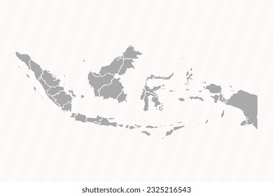 Detailed Map of Indonesia With States and Cities