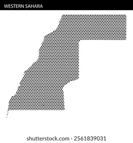 A detailed map outlines the geographical boundaries of Western Sahara, displaying unique topographical features and data relationships.