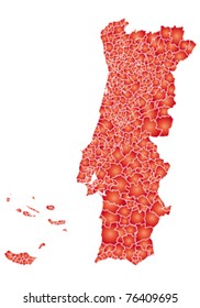 detailed map of portugal