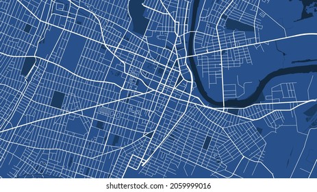 Detailed map poster of Newark city administrative area. Skyline panorama. Decorative graphic tourist map of Newark territory. Royalty free vector illustration.