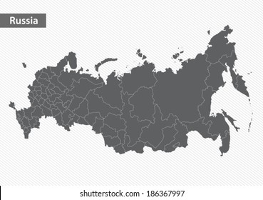 Mapa detalhado da Rússia