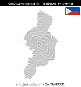 Detailed map showcasing the Cordillera region layout