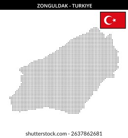 Detailed map showing the Zonguldak area in Turkey