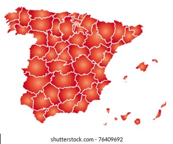 detailed map of spain