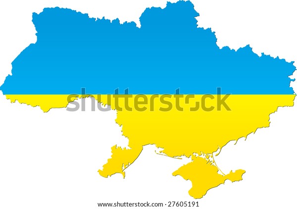 Detailed Map Ukraine Stock Vector (Royalty Free) 27605191 | Shutterstock