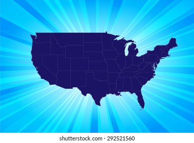 Detailed Map of The United States 