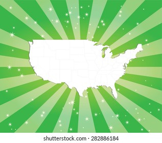 Detailed Map of The United States of America with Captivating Background Included