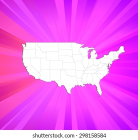 Detailed Map of The United States of America