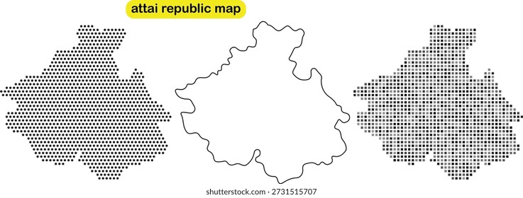 Detailkarte der Republik Utarakhand mit verschiedenen Illustrationen und Designs
