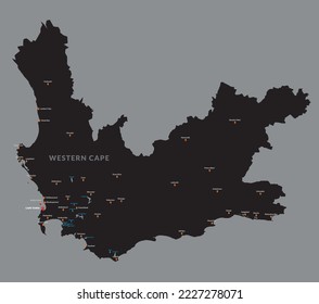 Detailed Map of Western Cape