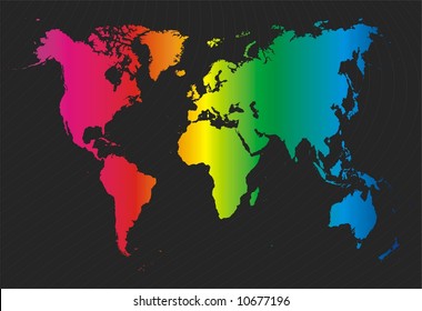Detailed map of the world