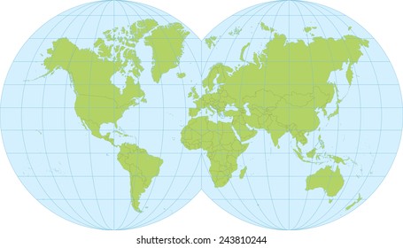Detailed map of the world divided into countries