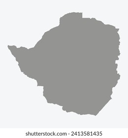 a detailed map of Zimbabwe in Africa