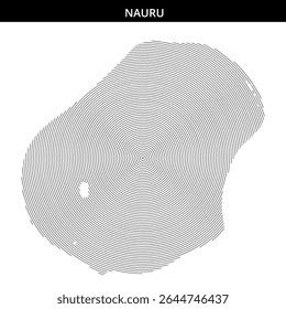 Detailed mapping shows the distinct circular shape of Nauru.