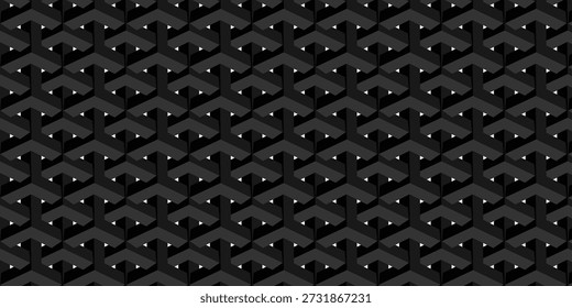 Detailed metallic grid pattern featuring dark grey tones and a reflective surface, creating a sleek and modern industrial design aesthetic