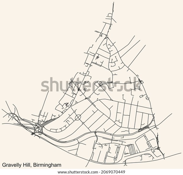 Detailed Navigation Urban Street Roads Map Stock Vector (Royalty Free) 2069070449  Shutterstock